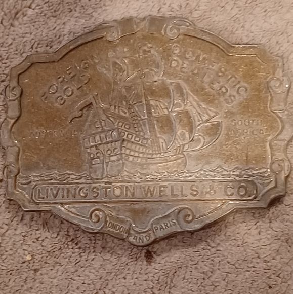 Belt buckle Livingston Co. Vintage - Picture 1 of 5